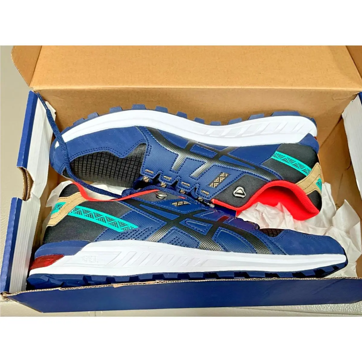 Asics shoes - ASICS GEL-Citrek - 1021A221002 - Blue Black Orange 12
