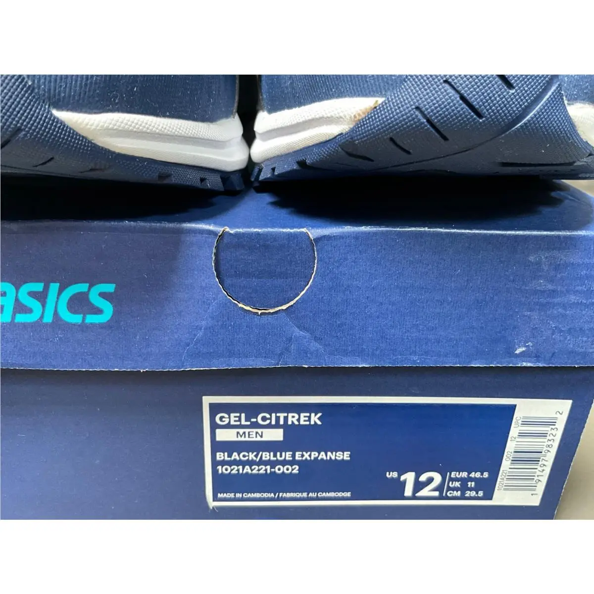 Asics shoes - ASICS GEL-Citrek - 1021A221002 - Blue Black Orange 14
