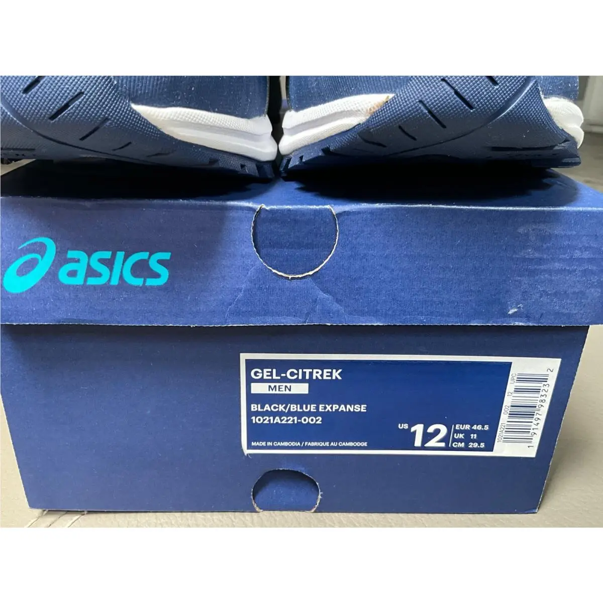 Asics shoes - ASICS GEL-Citrek - 1021A221002 - Blue Black Orange 15