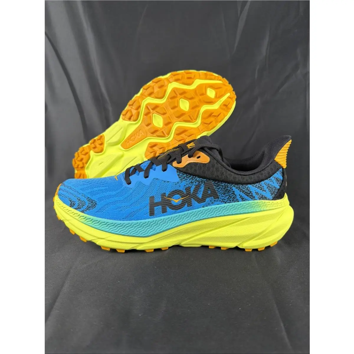 Hoka One M Challenger Atr 7 Deep Blue Primrose Dbepr Mens Size 11D w/ Box
