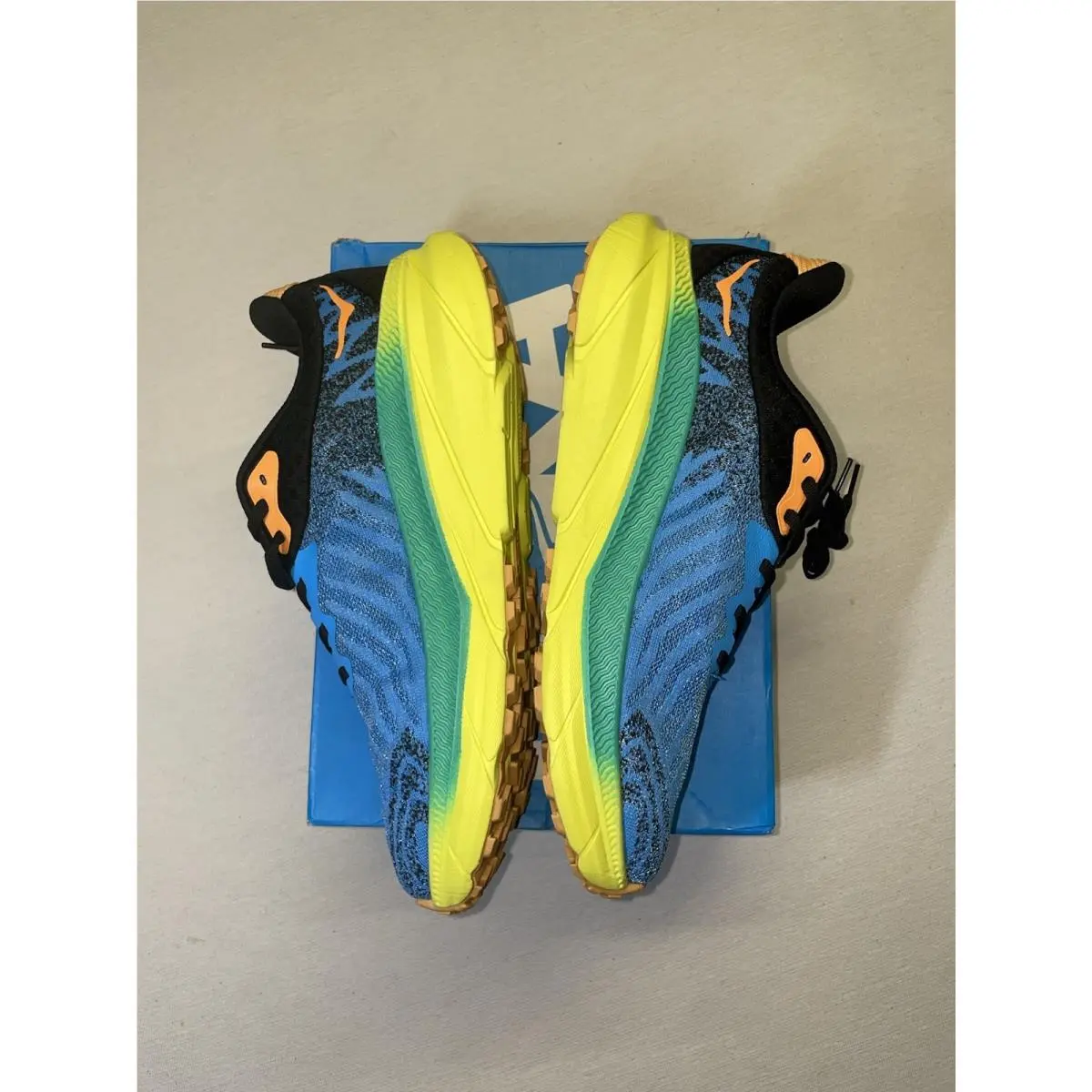 Hoka shoes - Hoka One One Challenger ATR 7 - 1134497-DBEPR - Deep Blue: Neon Yellow 2