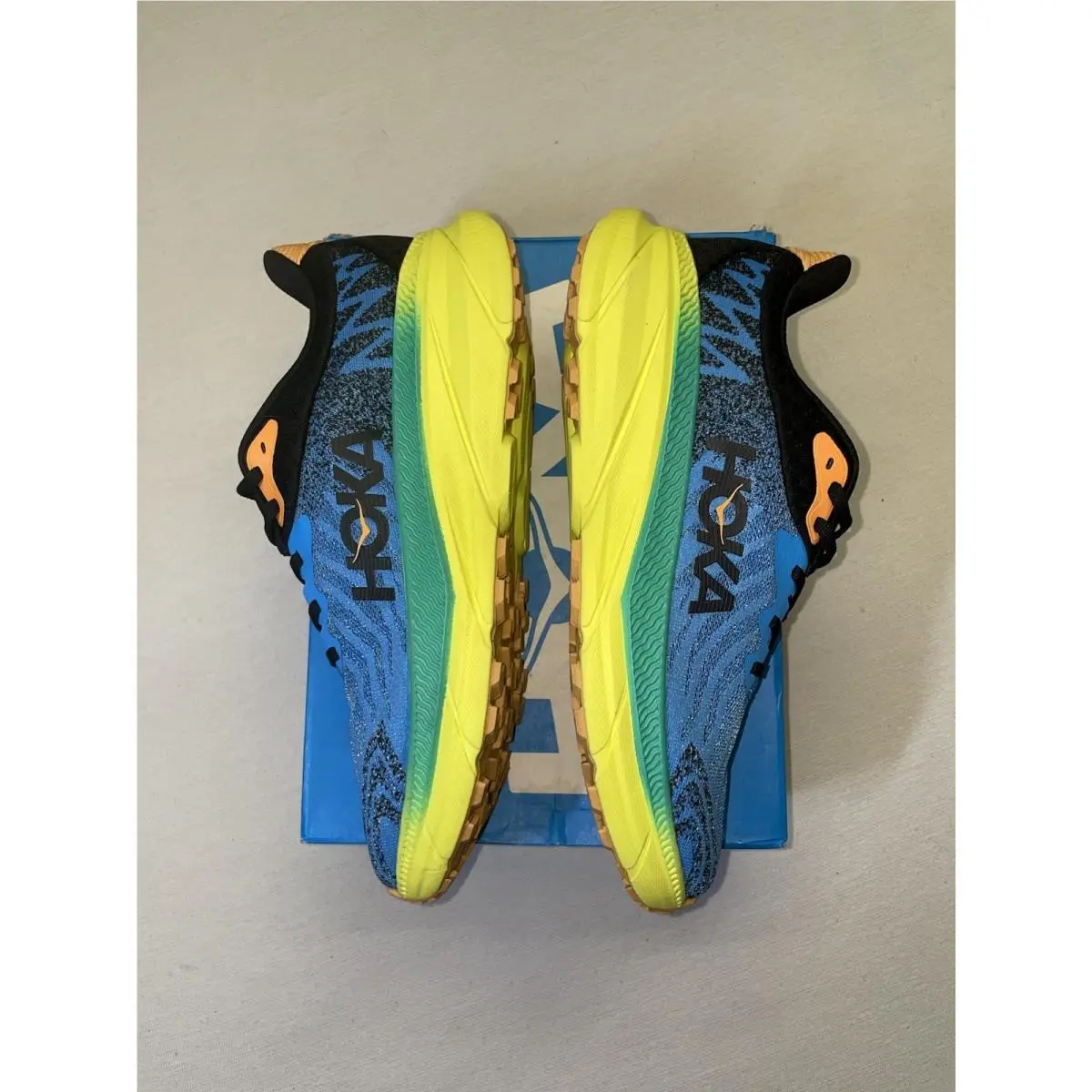 Hoka shoes - Hoka One One Challenger ATR 7 - 1134497-DBEPR - Deep Blue: Neon Yellow 3
