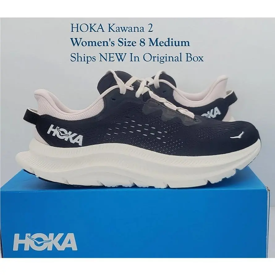 Hoka Womens Size 8 Medium B Kawana 2 Athletic Shoes Sneakers Black