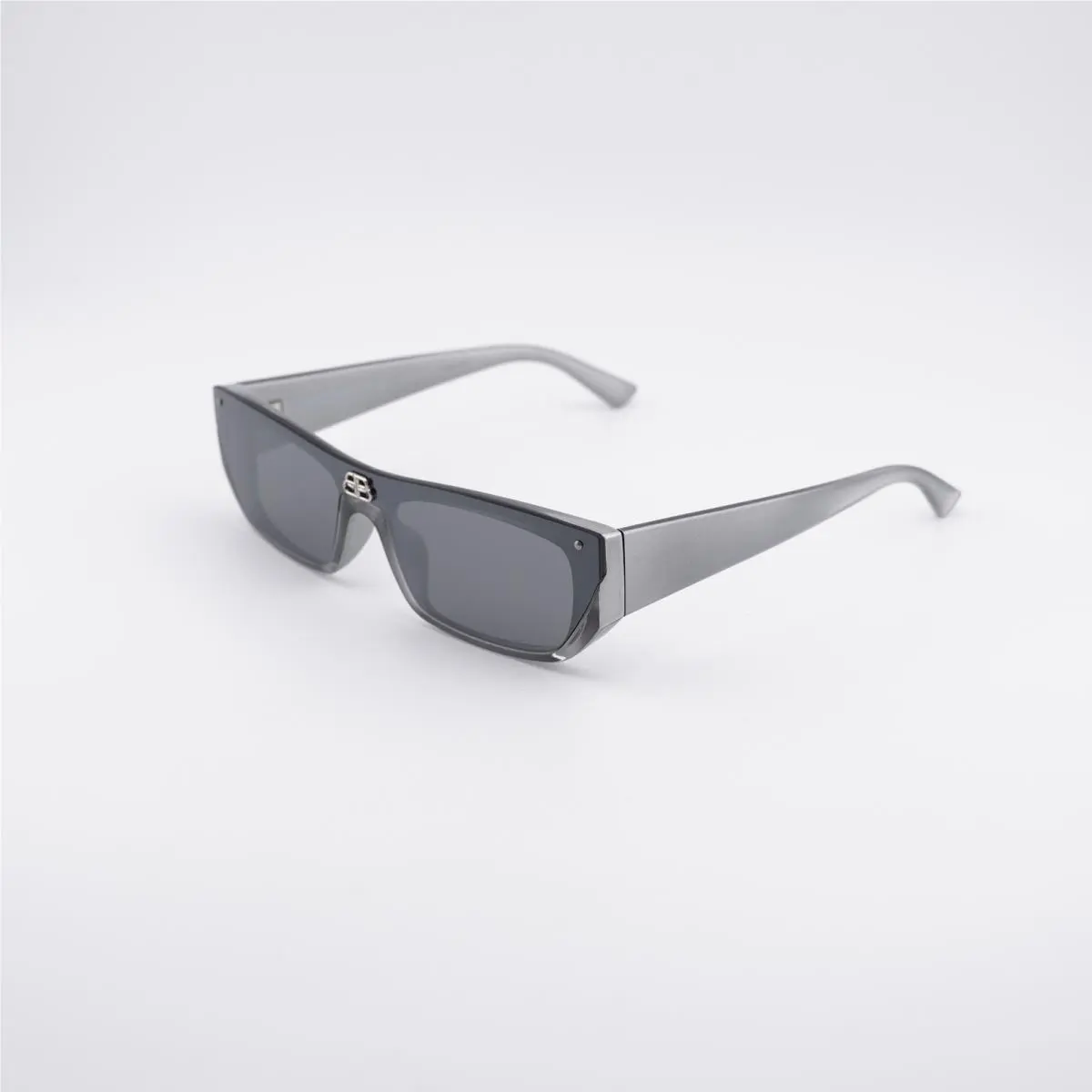Balenciaga BB0080S 002 Silver/silver Mirrored 99-1-140 Sunglasses