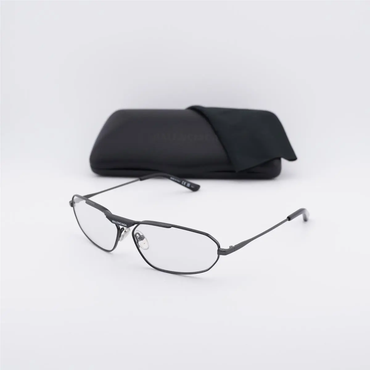 Balenciaga BB0245S 004 Gunmetal/light Grey 64-15-135 Sunglasses