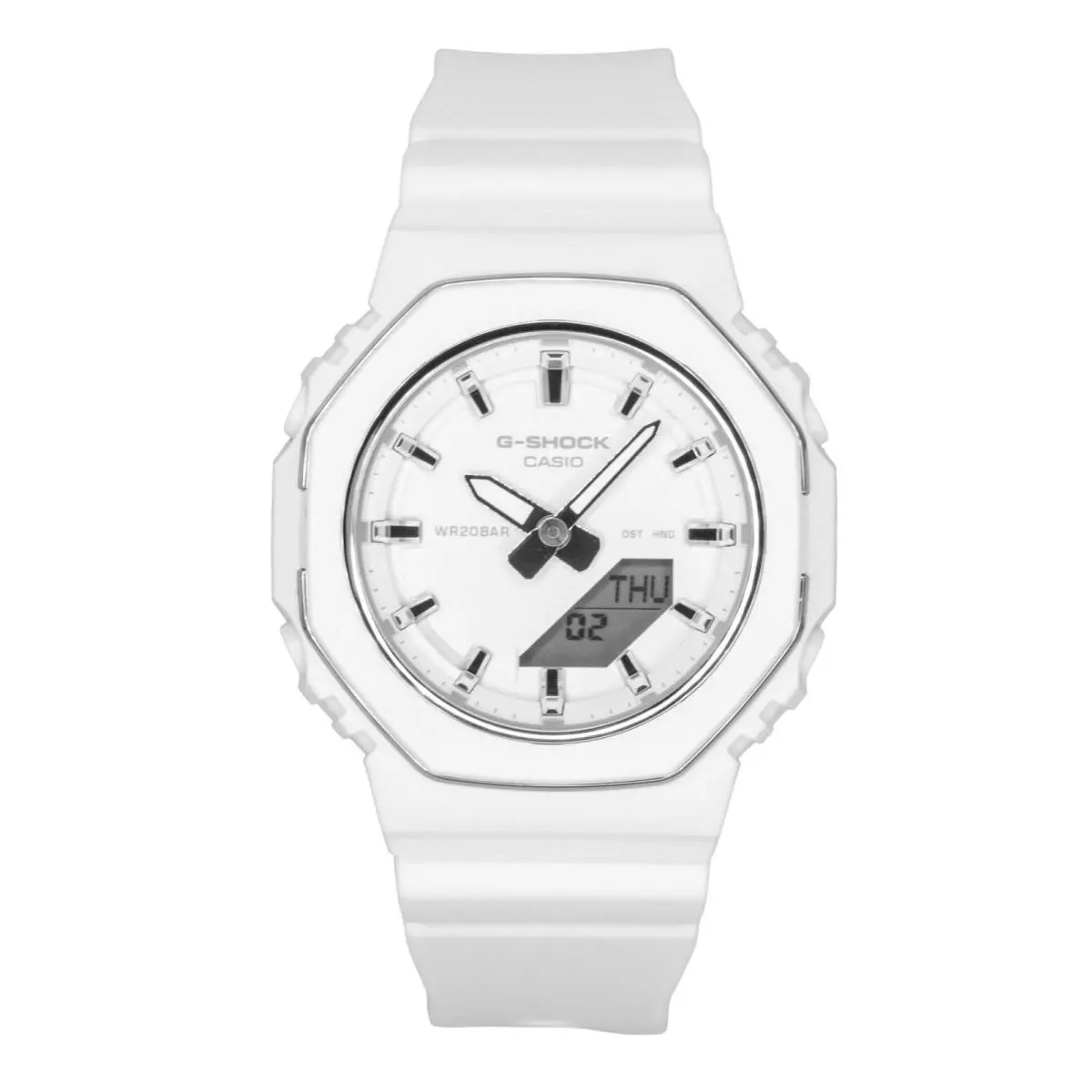 Casio G-shock White Dial Quartz Sports 200M Women`s Watch GMA-P2110-7A