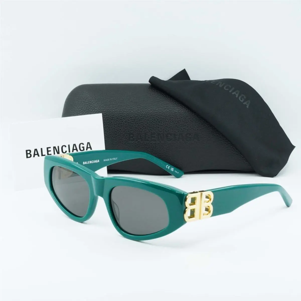 Balenciaga BB0095S 005 Green/grey 53-19-135 Sunglasses