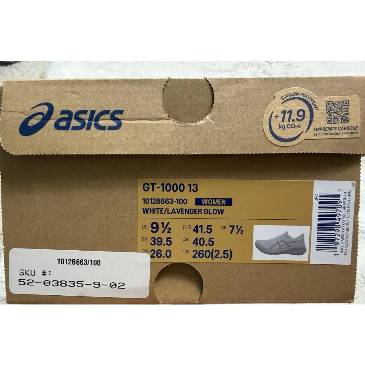 Asics shoes - ASICS GT 1000 - 1012B663-100 - White 14