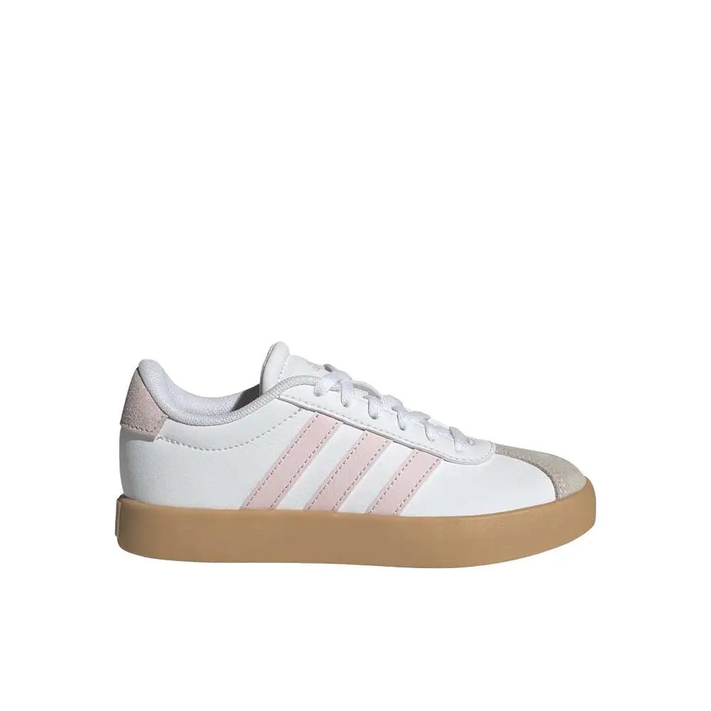 Adidas Vl Court 3.0 Lace Up Youth Unisex White Sneakers Casual Shoes SB1158-LA1