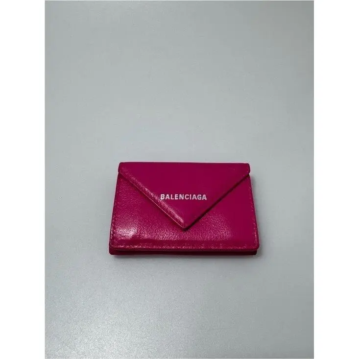 Balenciaga Papier Mini Wallet Pink