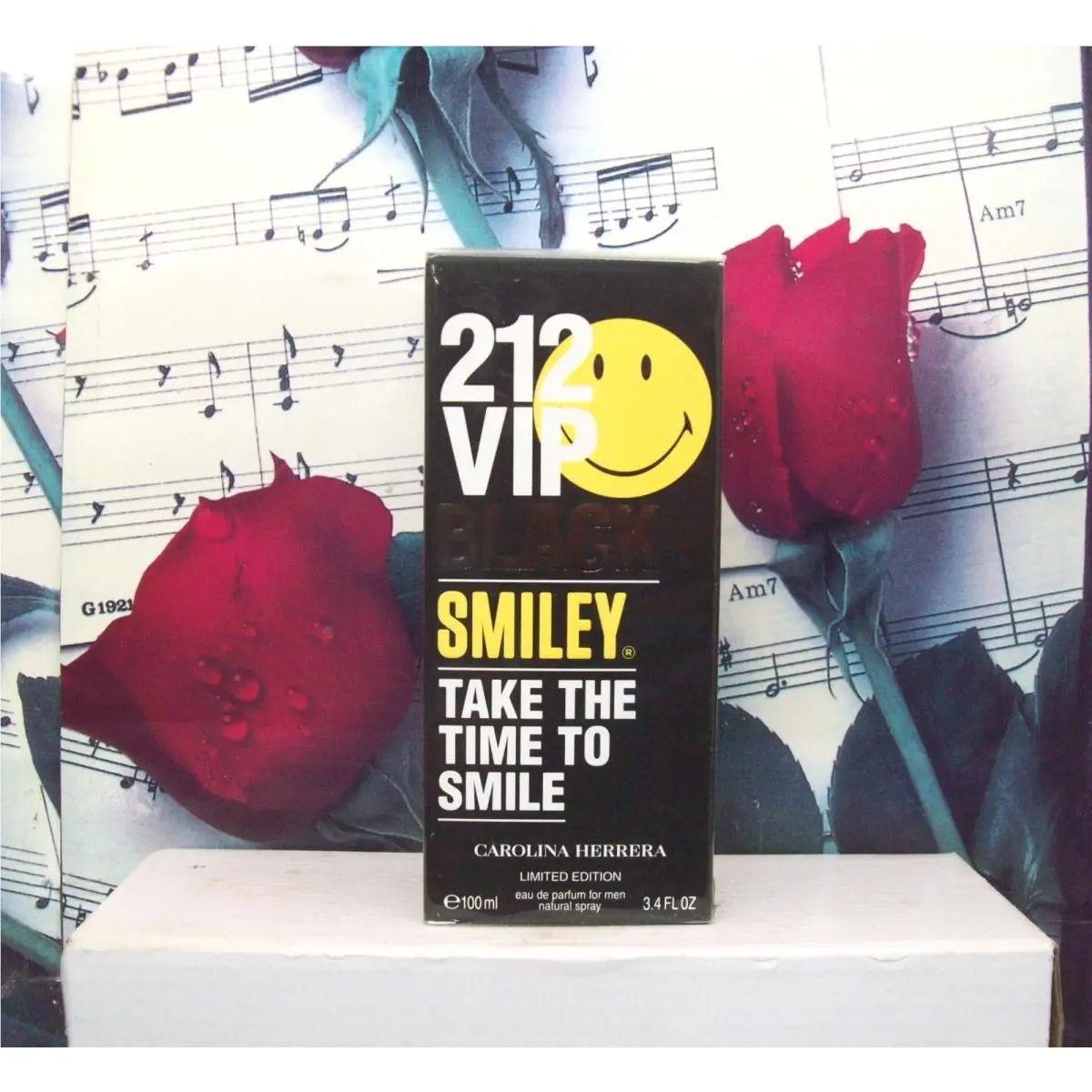 CH 212 Vip Black Smiley Limited Edition 3.4 Oz. Edp Spray By Carolina Herrera