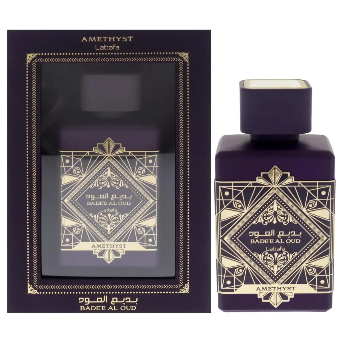 Bade`e Al Oud Amethyst - Floral Fruity 3.4 Fl Oz Pack of 1 Multi by Lattafa