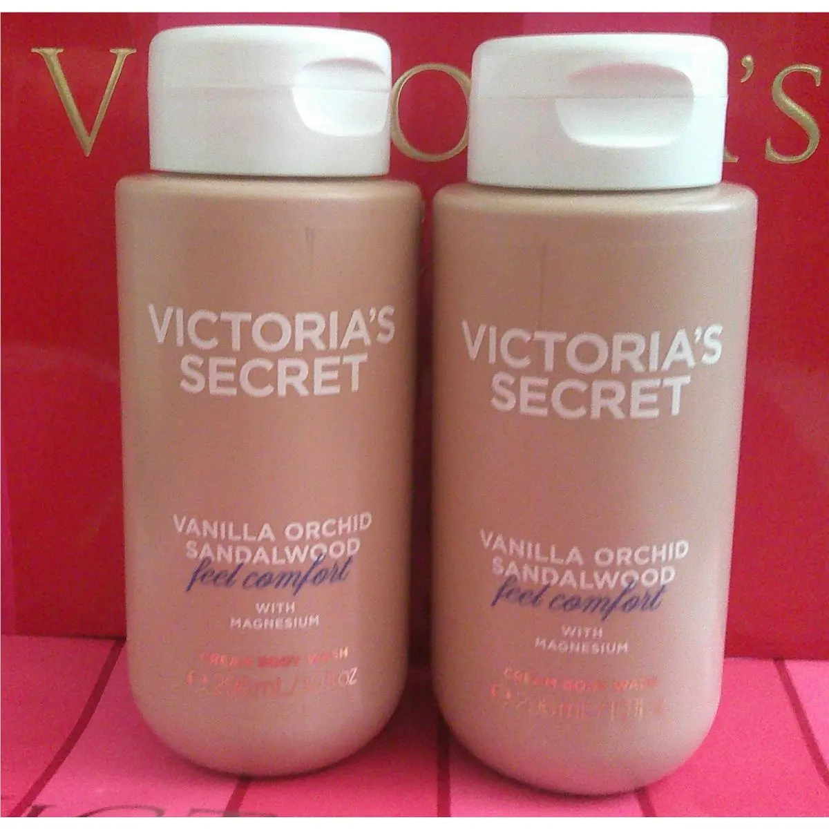 Victoria Secret Feel Comfort Whipped Body Wash Vanilla Orchid Sandalwood X 2