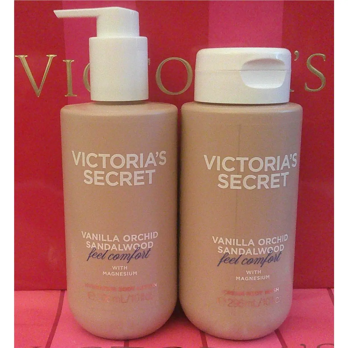 Victoria Secret Feel Comfort Whipped Body Wash Lotion Vanilla Orchid Sandalwood