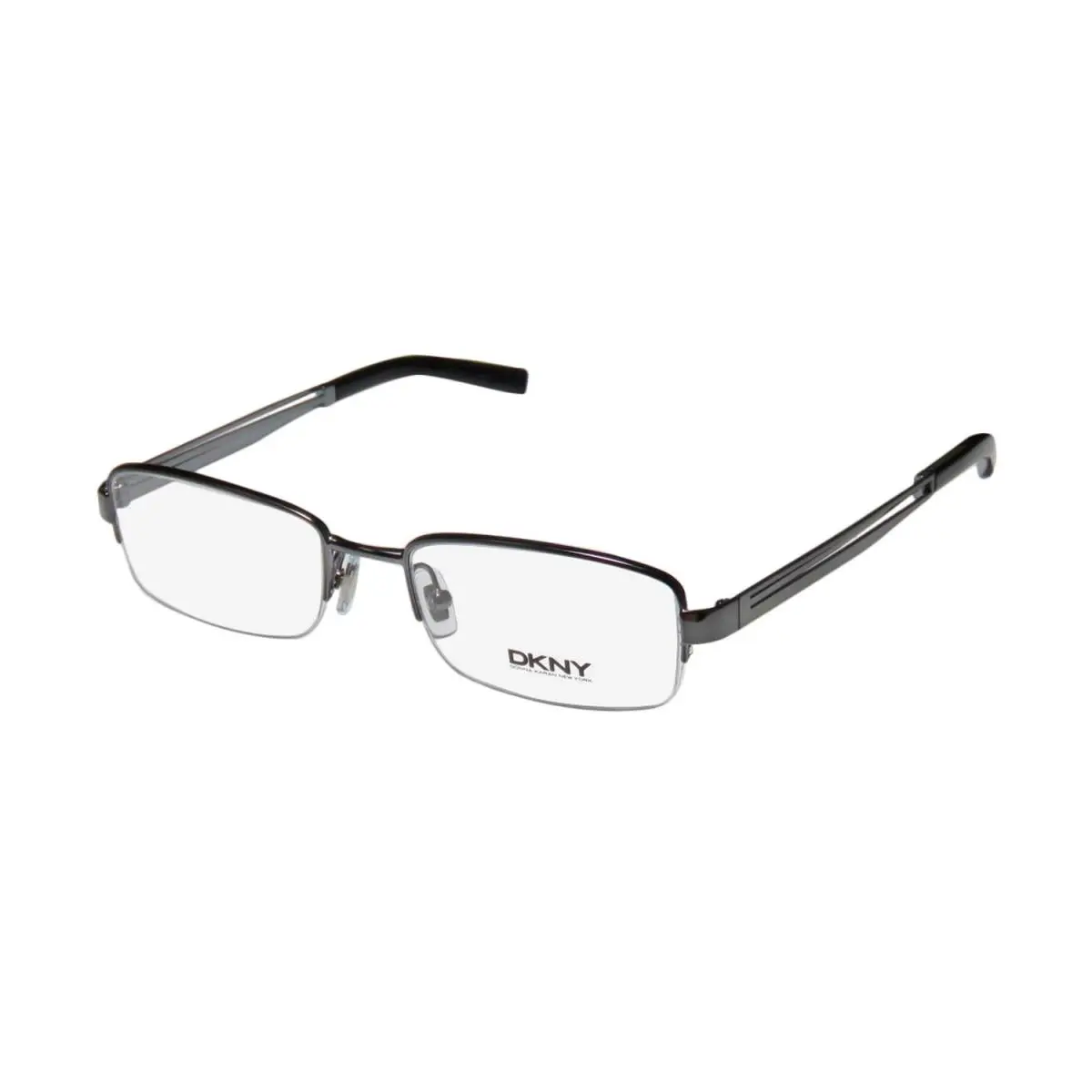 Dkny 5631 Eyeglasses Half-rim Metal Blue Mens 1191 50-18-135 Rectangular