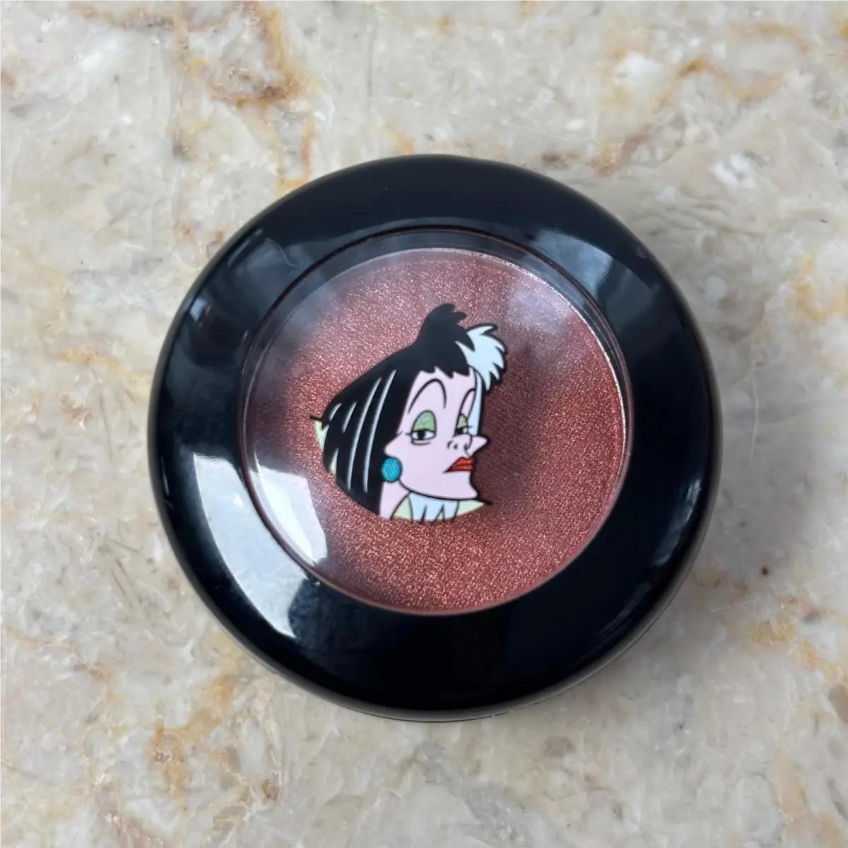 Mac Disney Cruella Eye Shadow De-vil Veluxe Pearl Shimmer Copper Red 1.3g