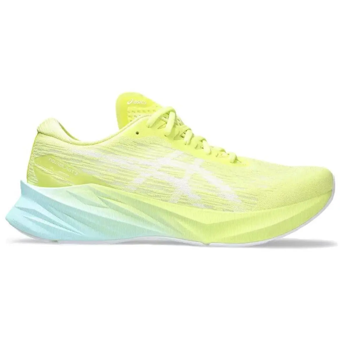Asics Men`s Novablast 3 Running Shoes 15 US Glow Yellow/white