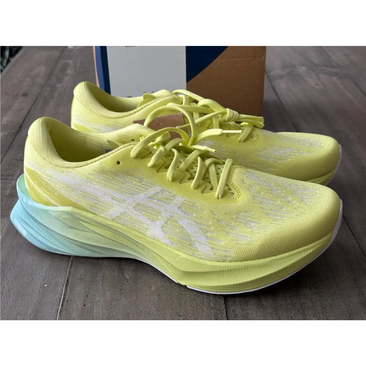 Asics shoes - Asics Novablast 3 - Novablast - 1011B458-751 - Glow Yellow/White (UPC: 196074842001) 12