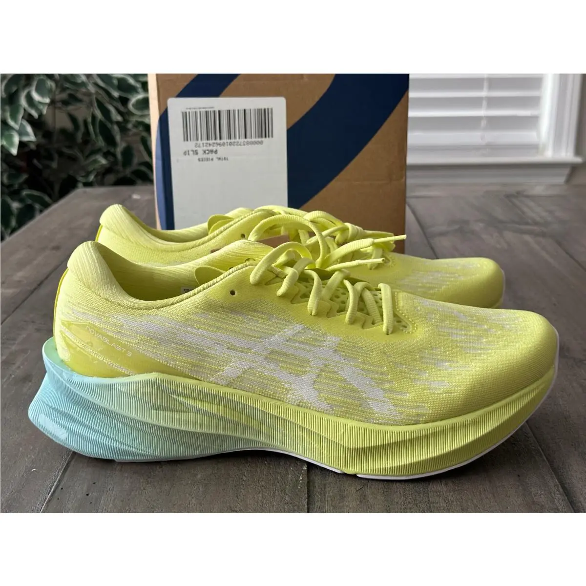 Asics shoes - Asics Novablast 3 - Novablast - 1011B458-751 - Glow Yellow/White (UPC: 196074842001) 13