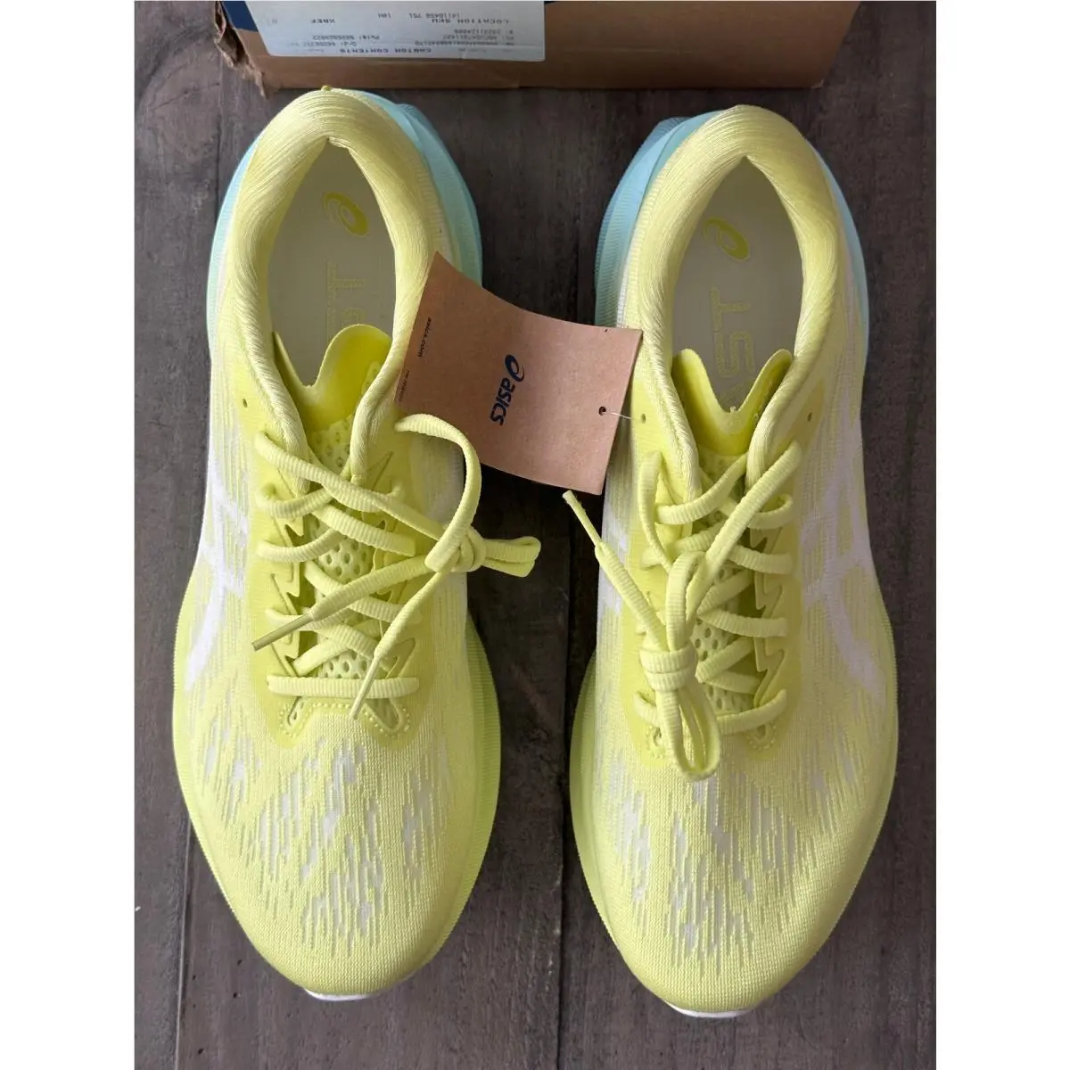 Asics shoes - Asics Novablast 3 - Novablast - 1011B458-751 - Glow Yellow/White (UPC: 196074842001) 5