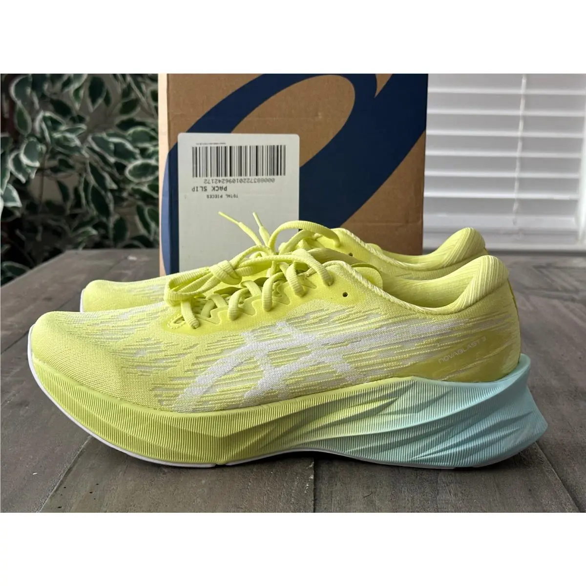 Asics shoes - Asics Novablast 3 - Novablast - 1011B458-751 - Glow Yellow/White (UPC: 196074842001) 6