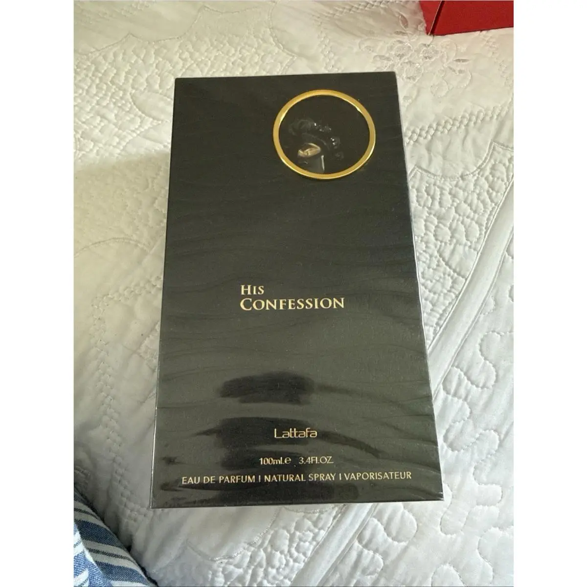 Lattafa His Confession by Lattafa Eau De Parfum Spray 3.4 oz For Men