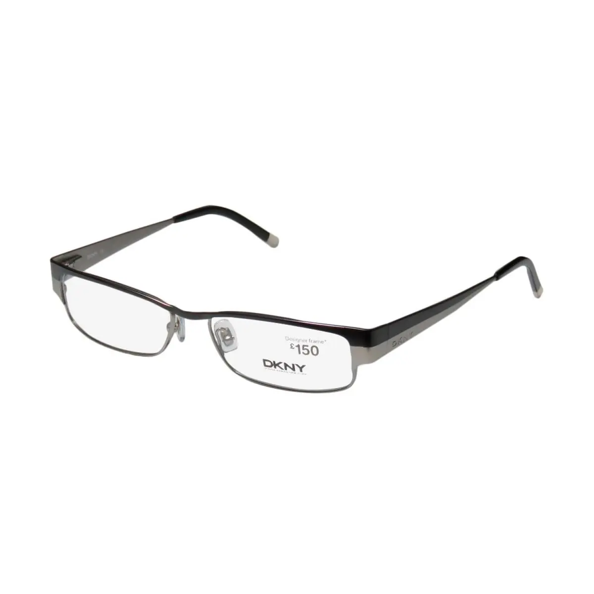 Dkny 5553 Eyeglasses Metal Black Rectangular Womens 1080 52-15-140 Full-rim