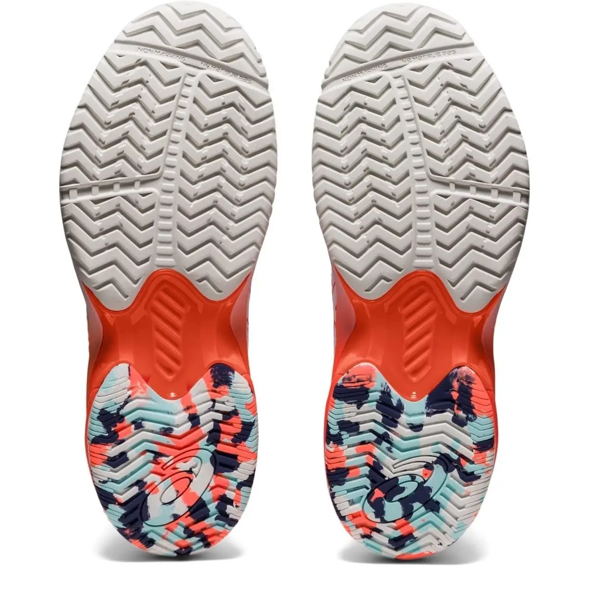 Asics shoes - Court Speed FlyteFoam - Court Speed FlyteFoam - White/Sunrise RED (UPC: 4550329433684) 4