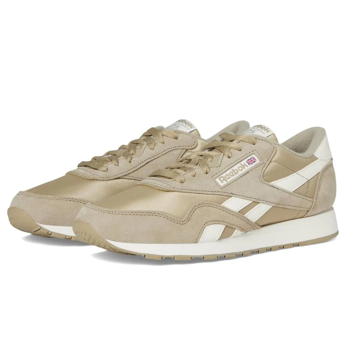 Reebok Men`s Classic Nylon Sneaker 4 Mushroom/mushroom/chalk