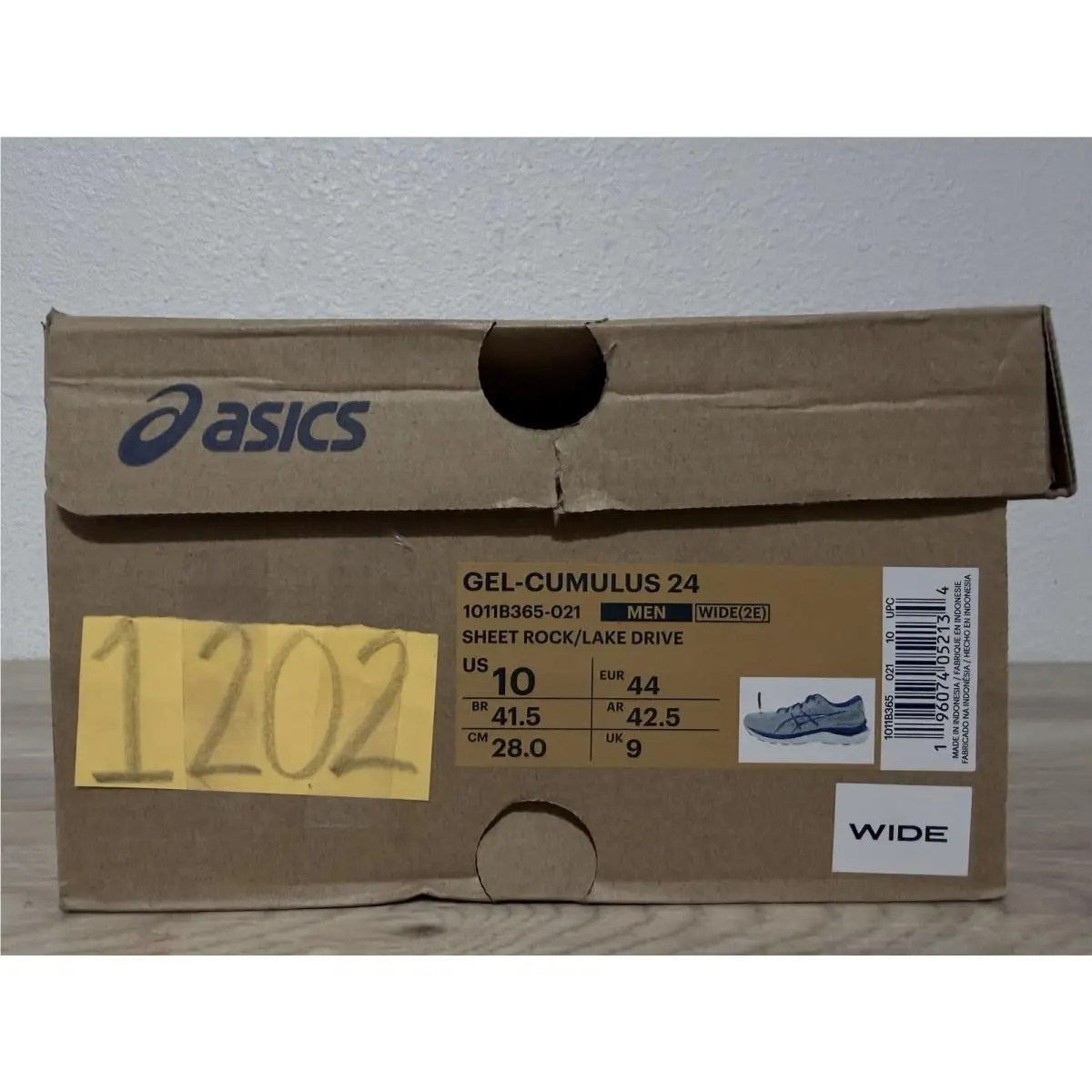 Asics shoes - GEL-CUMULUS - 1011B365-021 - Gray/blue/white (UPC: 196074052134) 7