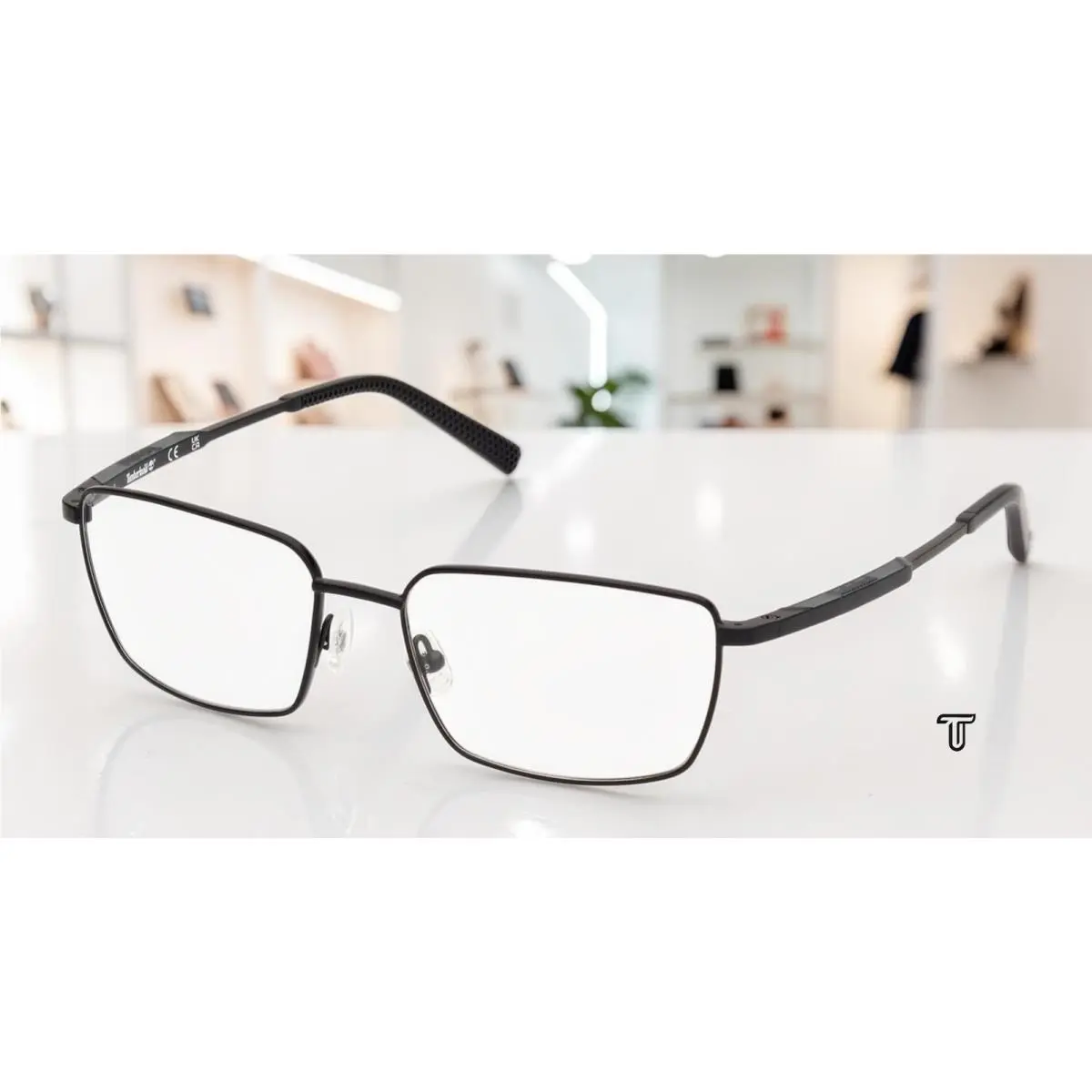 Timberland TB50005 002 Metal Matte Black 57 mm Men`s Eyeglasses