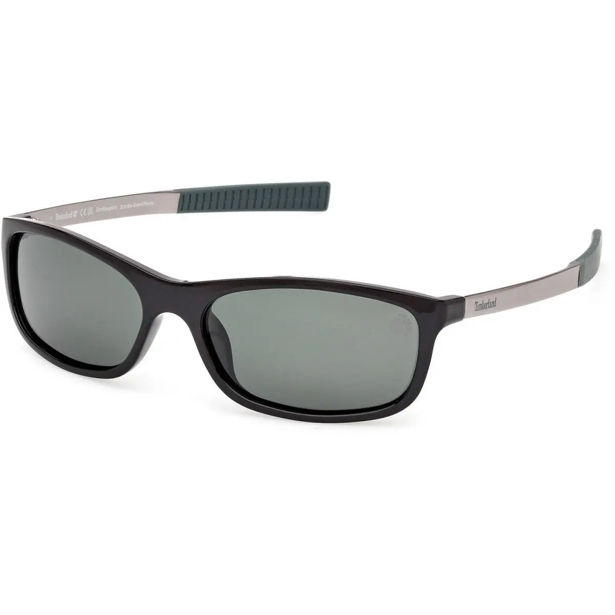 Timberland Men`s Sunglasses Shiny Black Rectangular Shape Frame TB00062-H 6001R