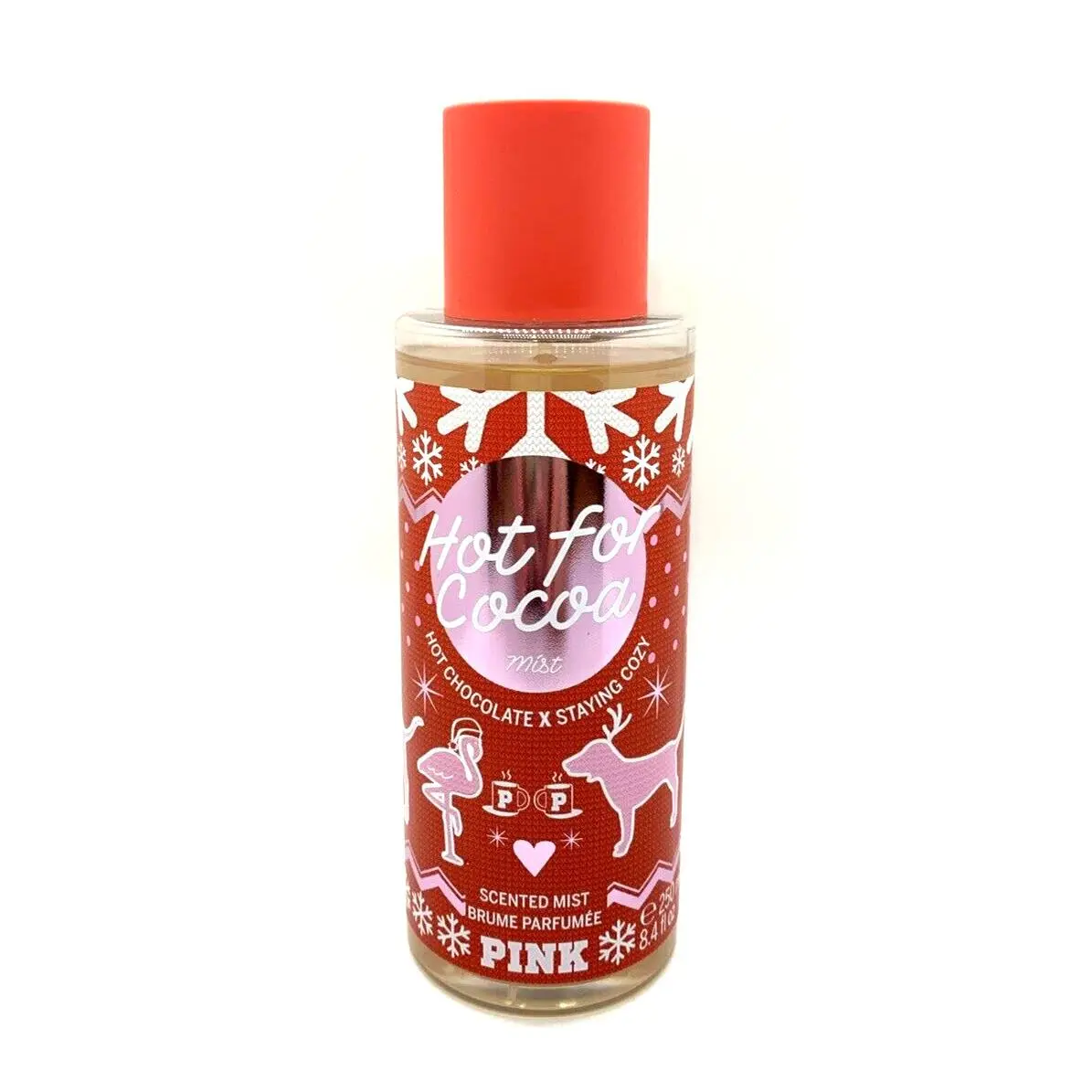 Victoria`s Secret Pink Hot For Cocoa Body Mist 8.4 oz Chocolate Marshmallow