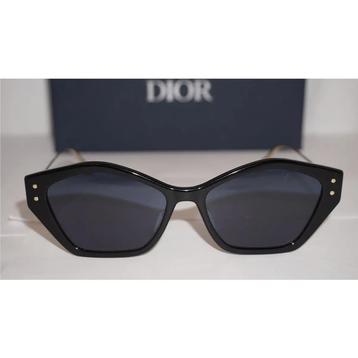 Christian Dior Sunglasses Missdior S1U 12B0 Black Gold Blue 56 16 135
