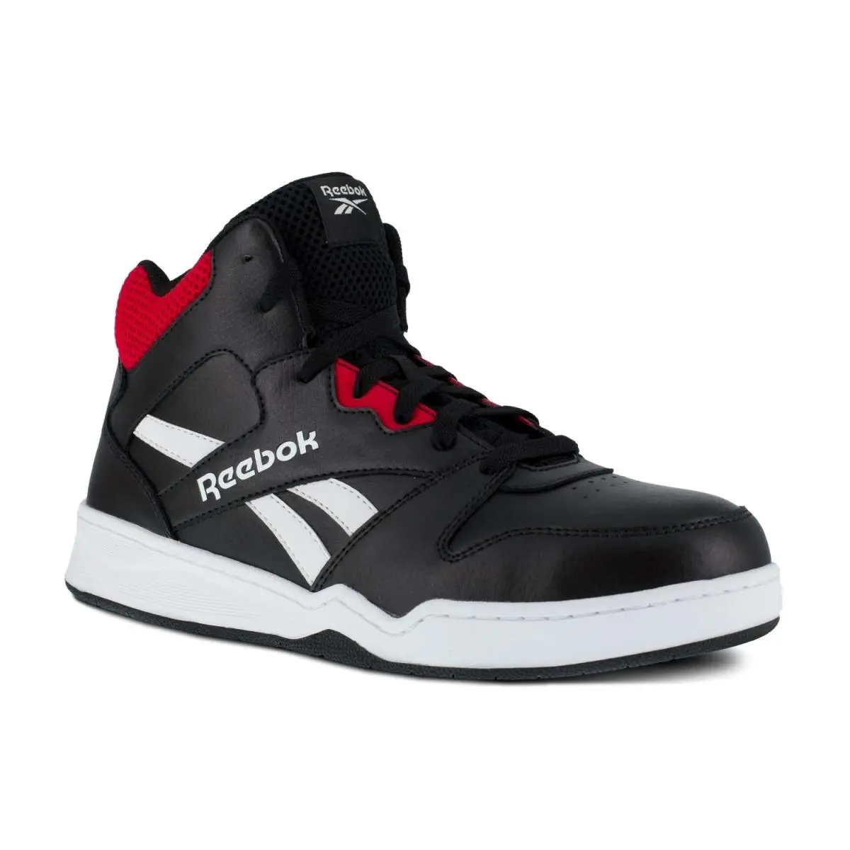 Reebok Work Men`s Bb4500 High Top - Electrical Hazar Black and Red - 11 Medium