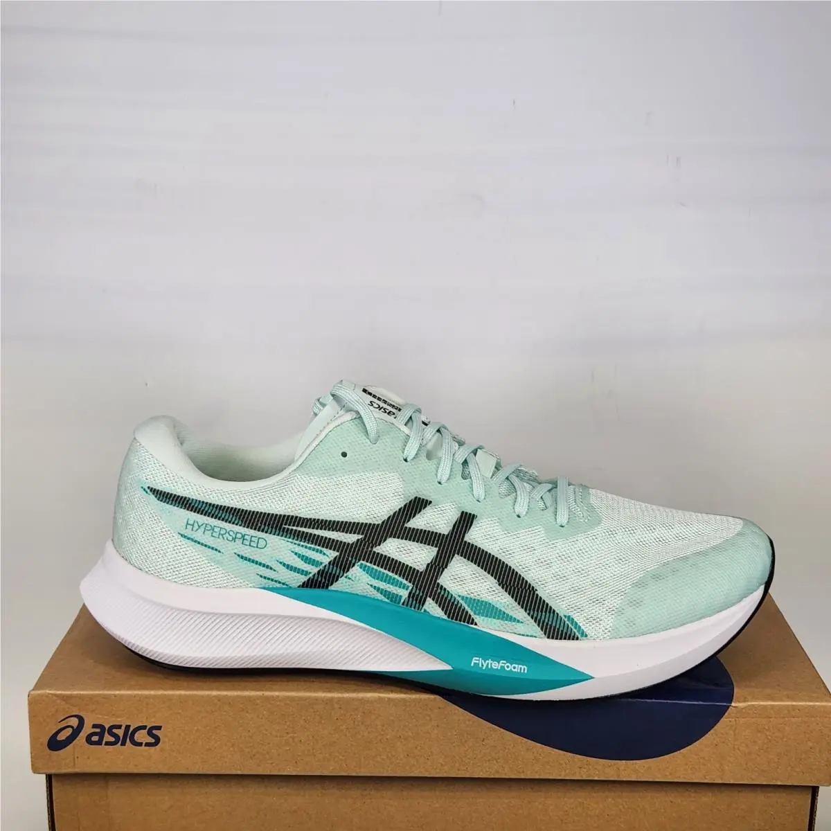 Size 13 Wide - Asics Hyper Speed 4 - Soothing Sea / Black - Mens