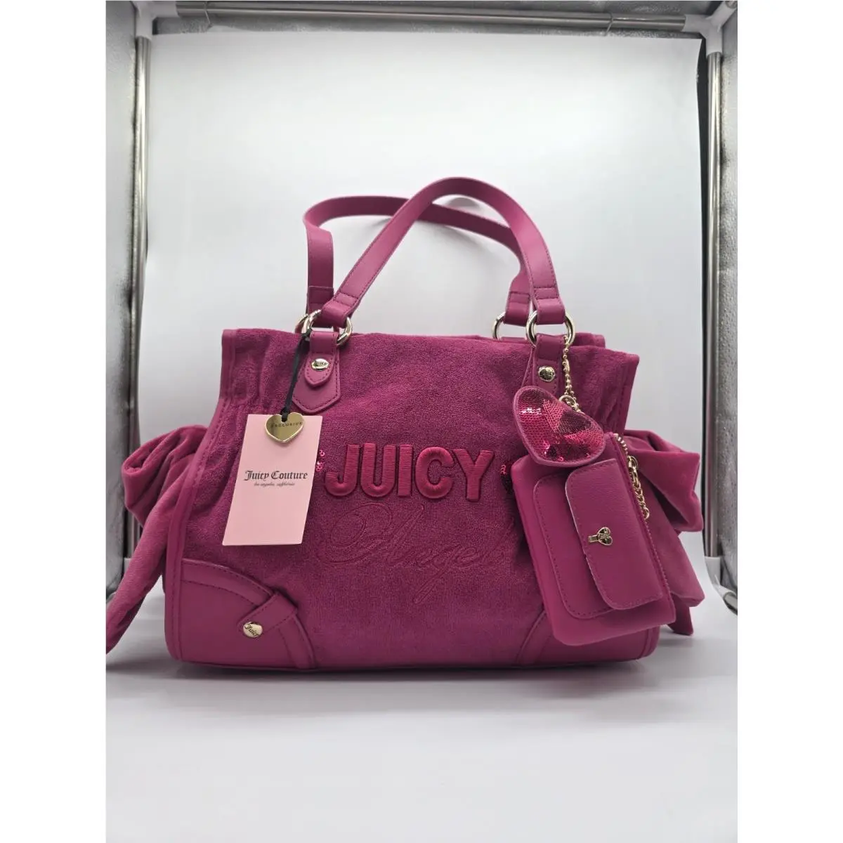 Angel Tote Bag Rasberry Tart Shoulder Bag by Juicy Couture