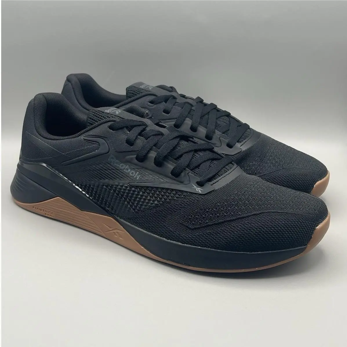 Reebok Nano X4 Black Gum Crossfit Training Shoes - Men`s Size 12
