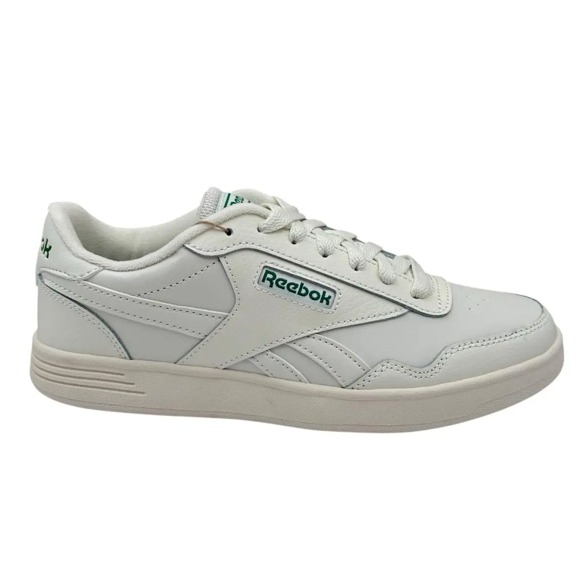 Reebok Club Memt Women’s Sneakers Size 8.5 White-chalk-green Classic Style Shoes