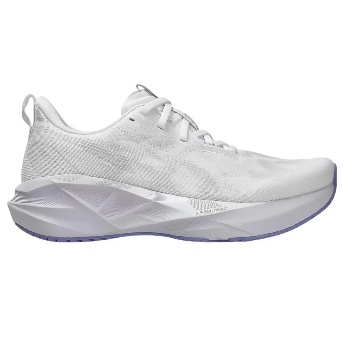 Asics Novablast 5 Women`s Size 9 White / Lilac Hint 1012B765-103 Running Shoes
