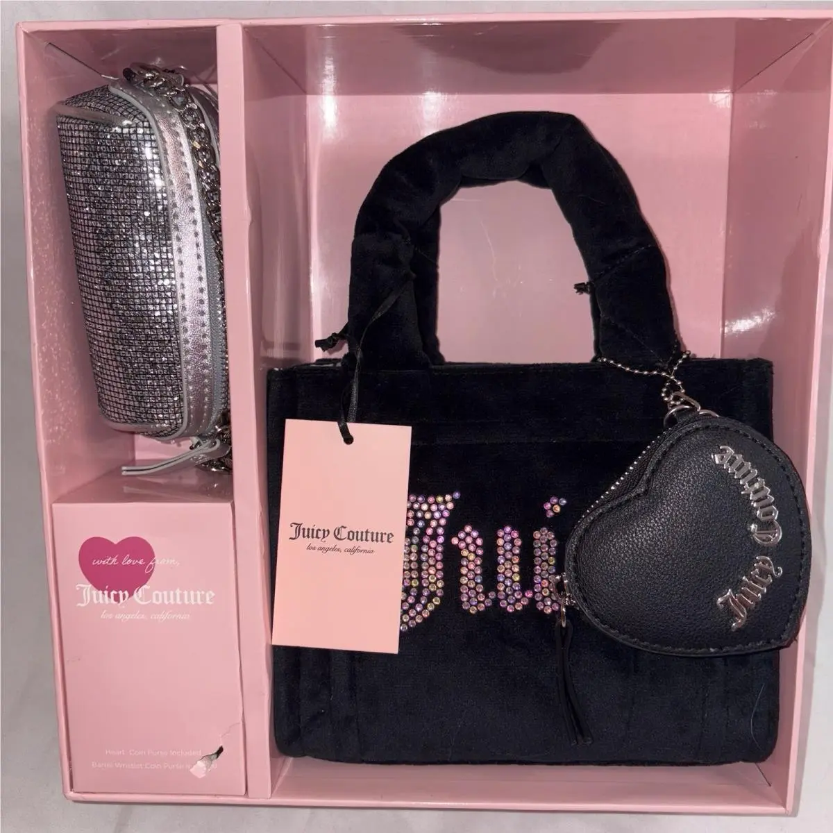 Big Spender 3 Piece Gift Box Set Liquorice Velour by Juicy Couture