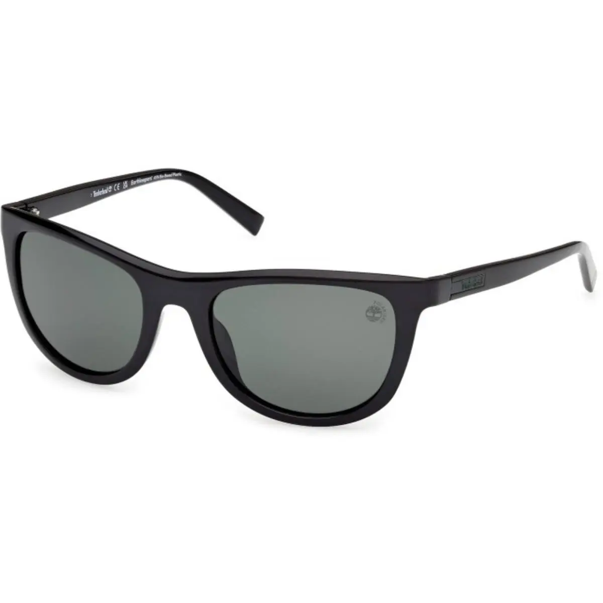 Timberland Men`s Sunglasses Shiny Black Injected Plastic Square TB00058 5601R