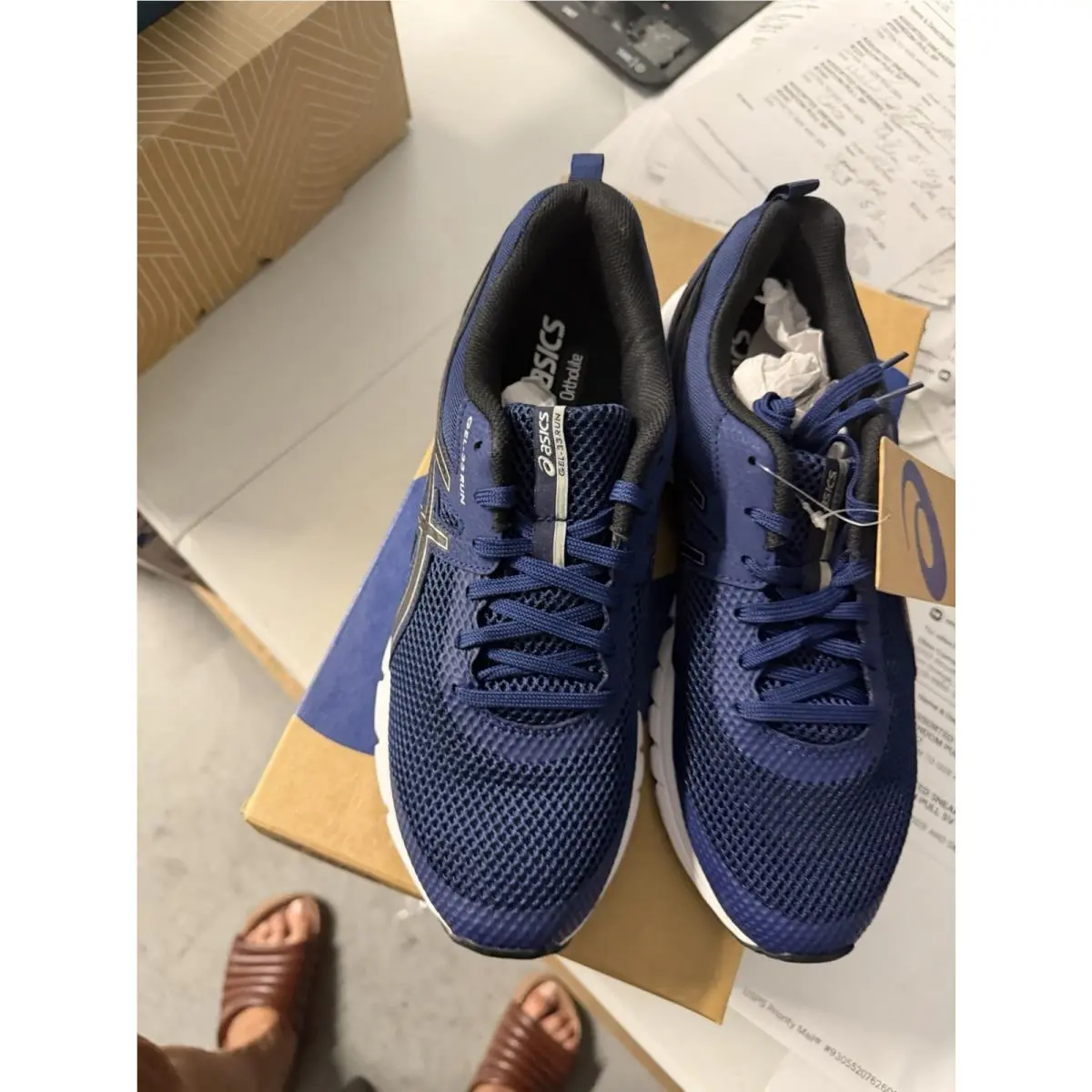 Sneaker Asics Navy Gel 33 Run Men’s Size 10 Inbox Running Shoe 3728