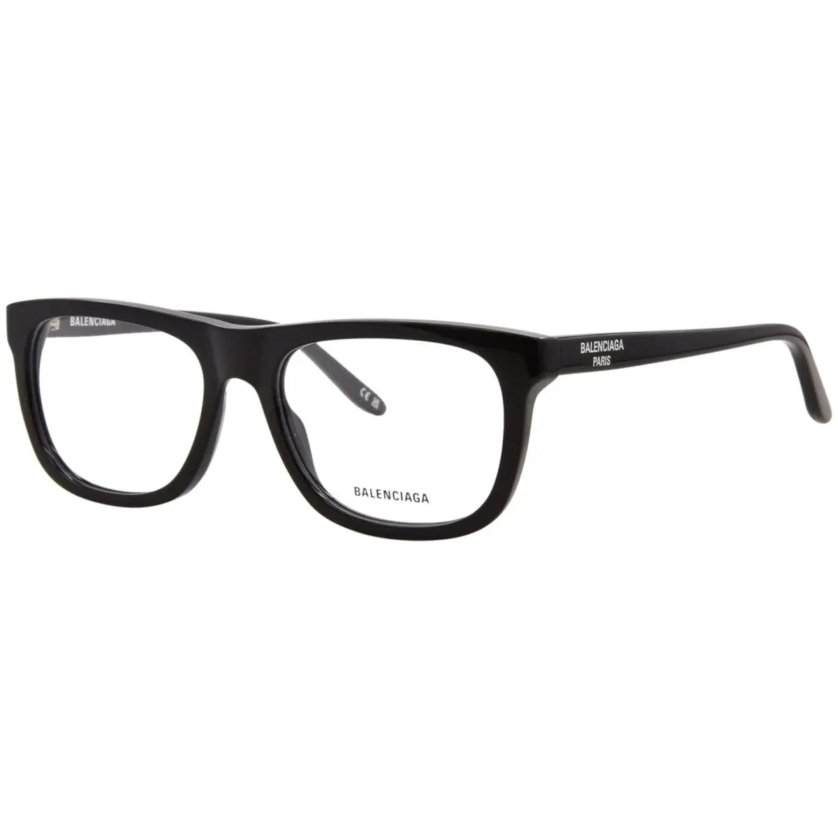 Balenciaga BB0498O 001 Eyeglasses Men`s Black Full Rim Rectangle Shape 56mm