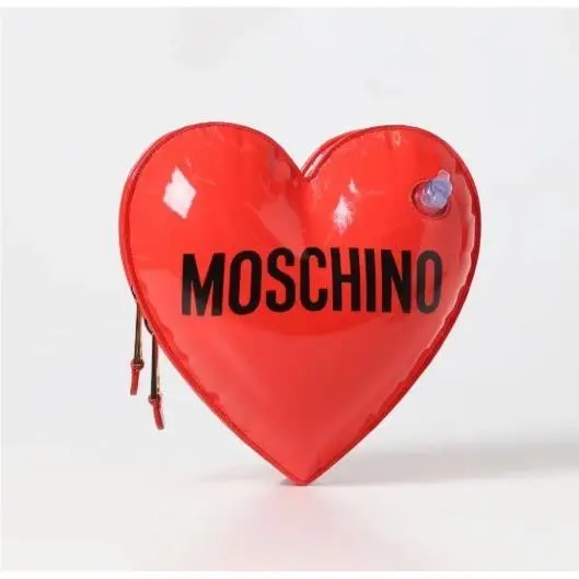 SS23 Moschino Couture Jeremy Scott Glossy Red Heart-shaped Inflatable Bag Logo