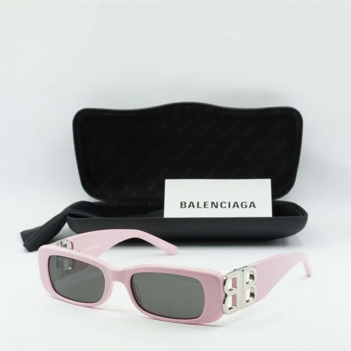 BB0096S 012 Pink/grey 51-18-130 Sunglasses by Balenciaga