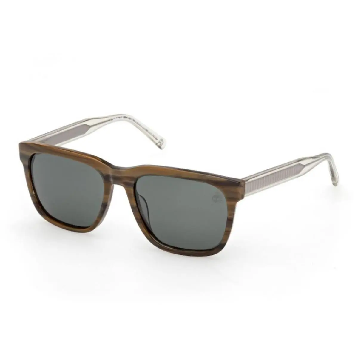 Timberland Men`s Sunglasses Shiny Dark Green Plastic Square Frame TB00059 5696R