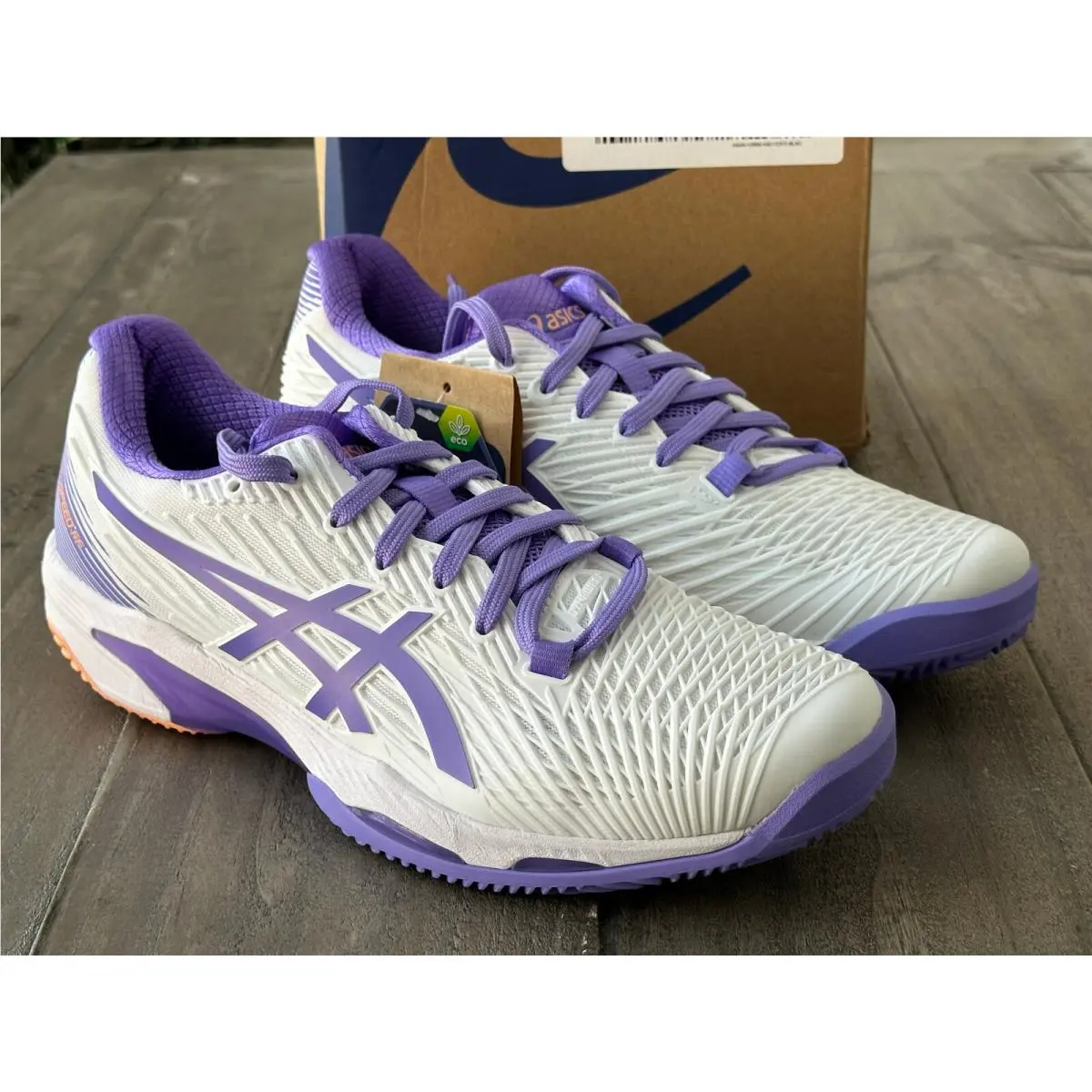 Asics shoes - ASICS Wmns Solution Speed FF 2 - 1042A136-104 - White/Amethyst (UPC: 196074600298) 14