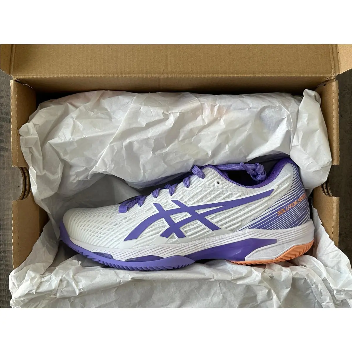 Asics shoes - ASICS Wmns Solution Speed FF 2 - 1042A136-104 - White/Amethyst (UPC: 196074600298) 1