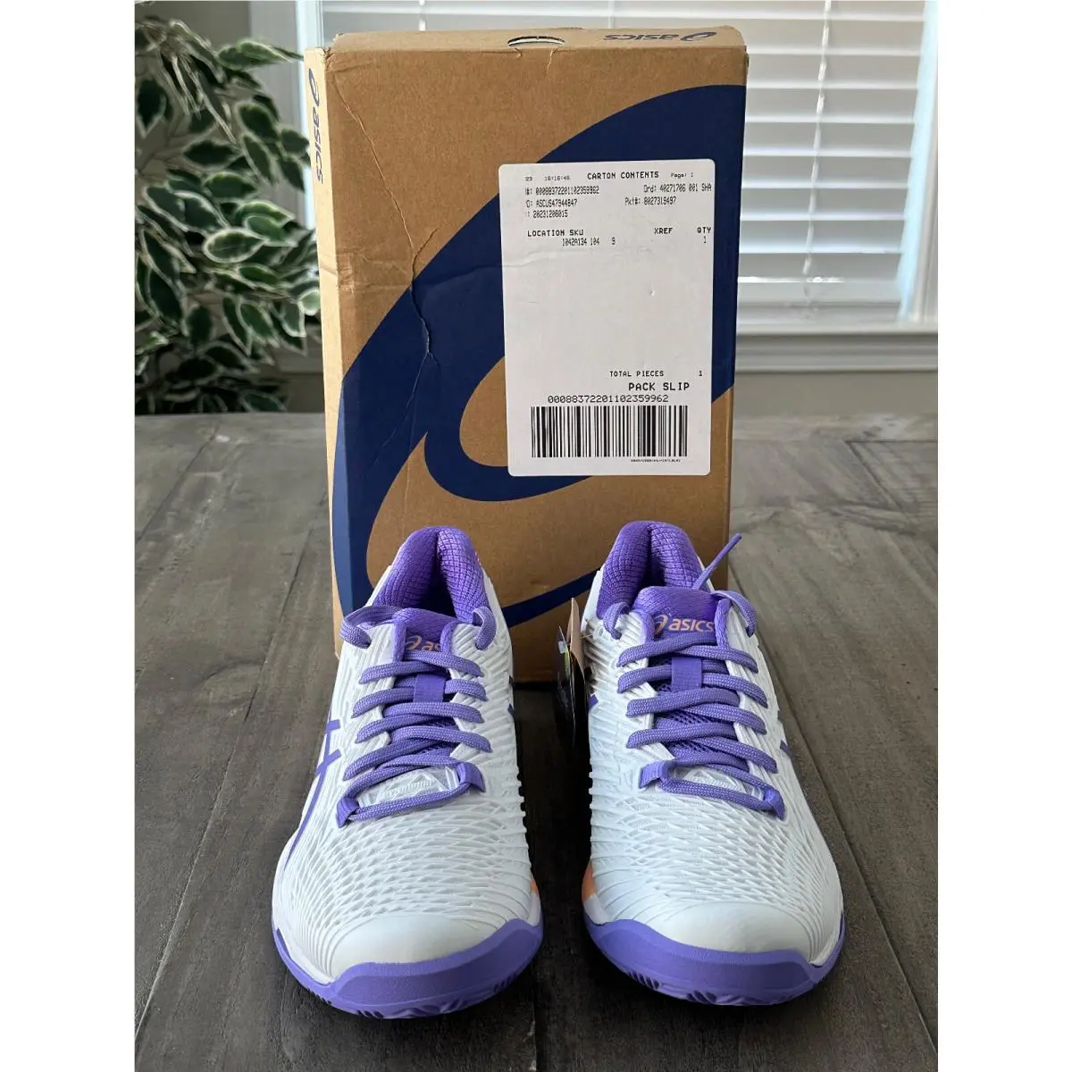 Asics shoes - ASICS Wmns Solution Speed FF 2 - 1042A136-104 - White/Amethyst (UPC: 196074600298) 2